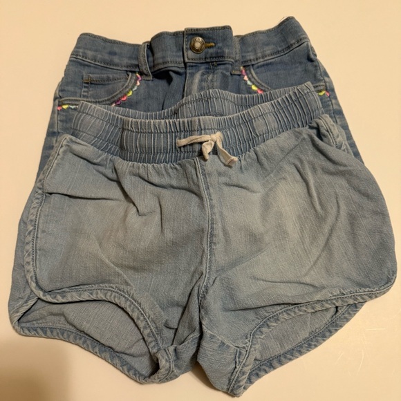 Girl’s Faded Blue Denim Shorts - 2 pair - Picture 1 of 10